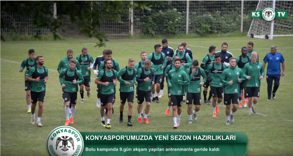 Konyaspor’umuzda Bolu kampında 9.gün taktik antrenmanla geride kaldı