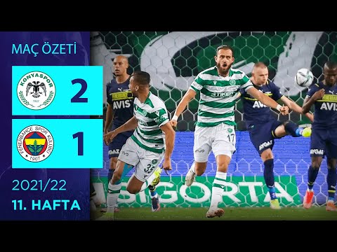 ÖZET: Konyaspor 2-1 Fenerbahçe | 11. Hafta – 2021/22